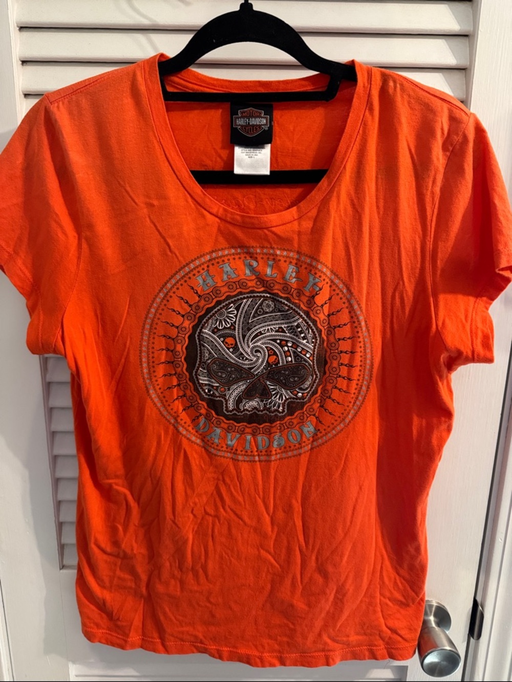 Harley-Davidson Orange Short Sleeve Tee